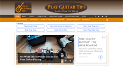 Desktop Screenshot of playguitartips.com