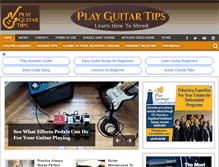 Tablet Screenshot of playguitartips.com